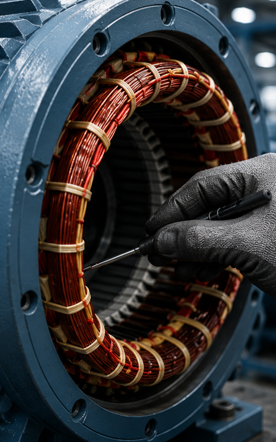 Contrôle bobinage stator